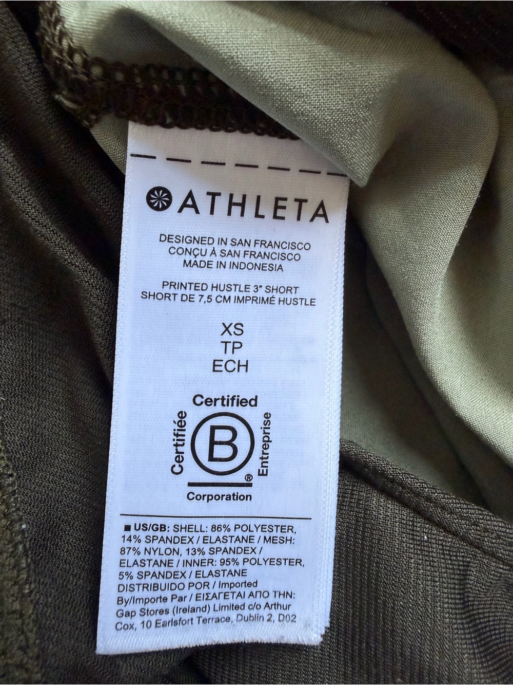 Athleta Hustle Shorts 3” Womens XS Green Lightweight Stretch Running Activewear - Picture 6 of 6